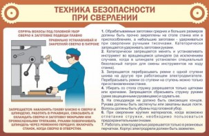 Стенд "Техника безопасности при сверлении" - fgospostavki.ru - Ярославль