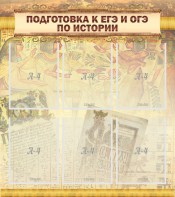 Стенд "Подготовка к ЕГЭ и ОГЭ по истории (6 карманов)" - fgospostavki.ru - Ярославль