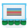  Элемент конструктора одиночный одноцветный Color Blocks 100 штук - fgospostavki.ru - Ярославль